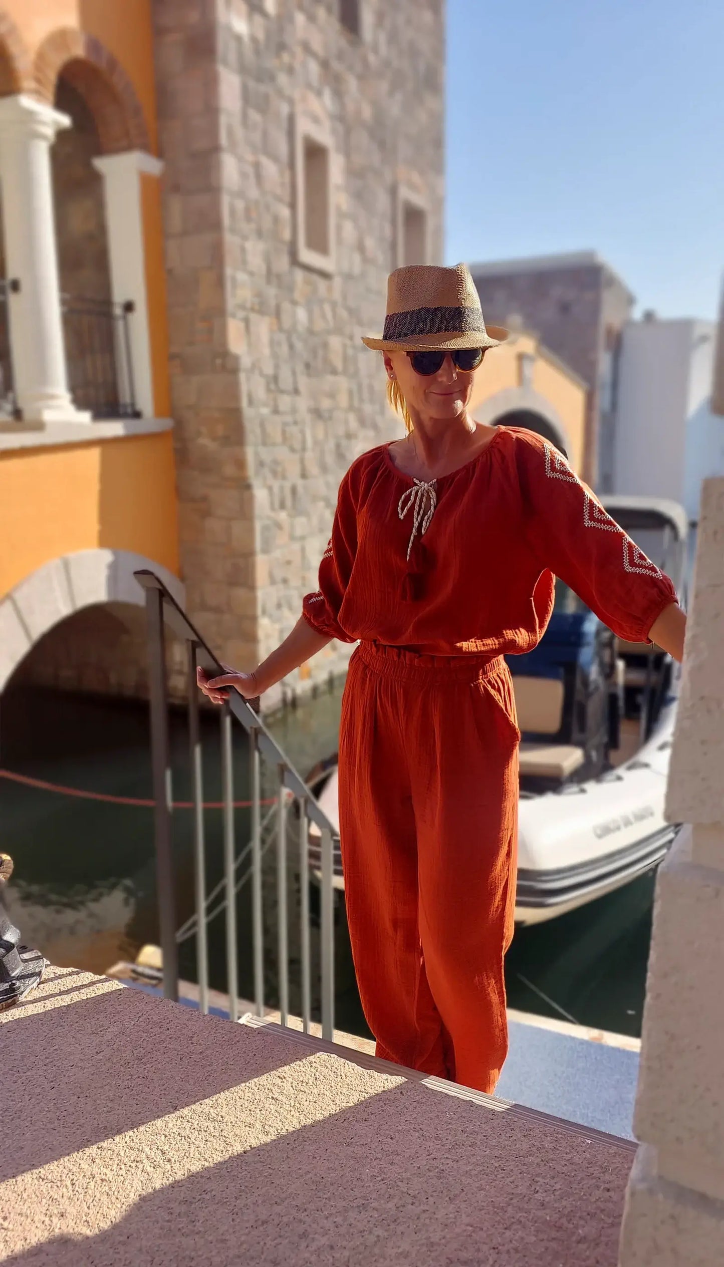 etnik desen islemeli tarcin kadin bluz