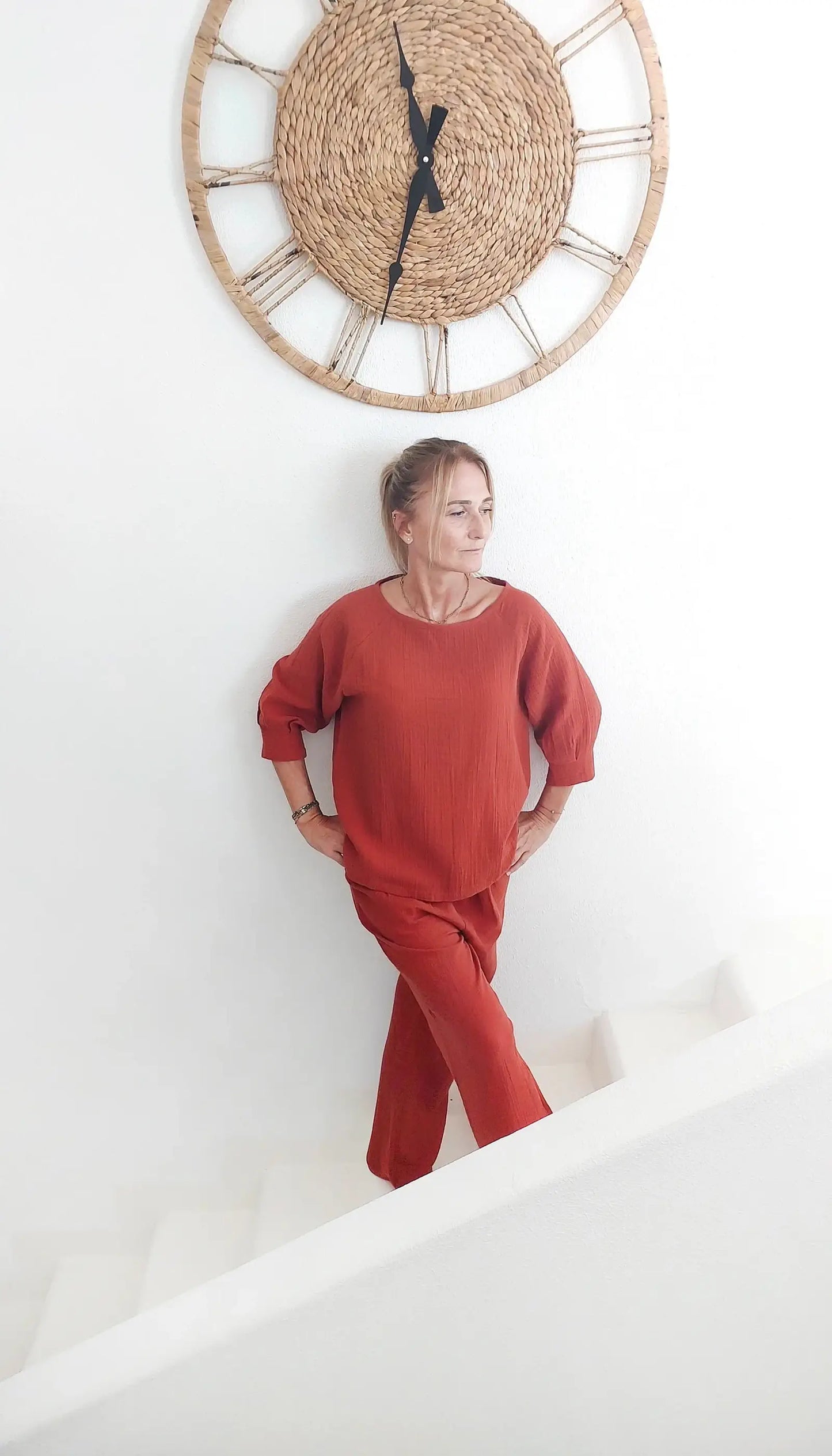 iki parca tarcin muslin kadin pijama takimi