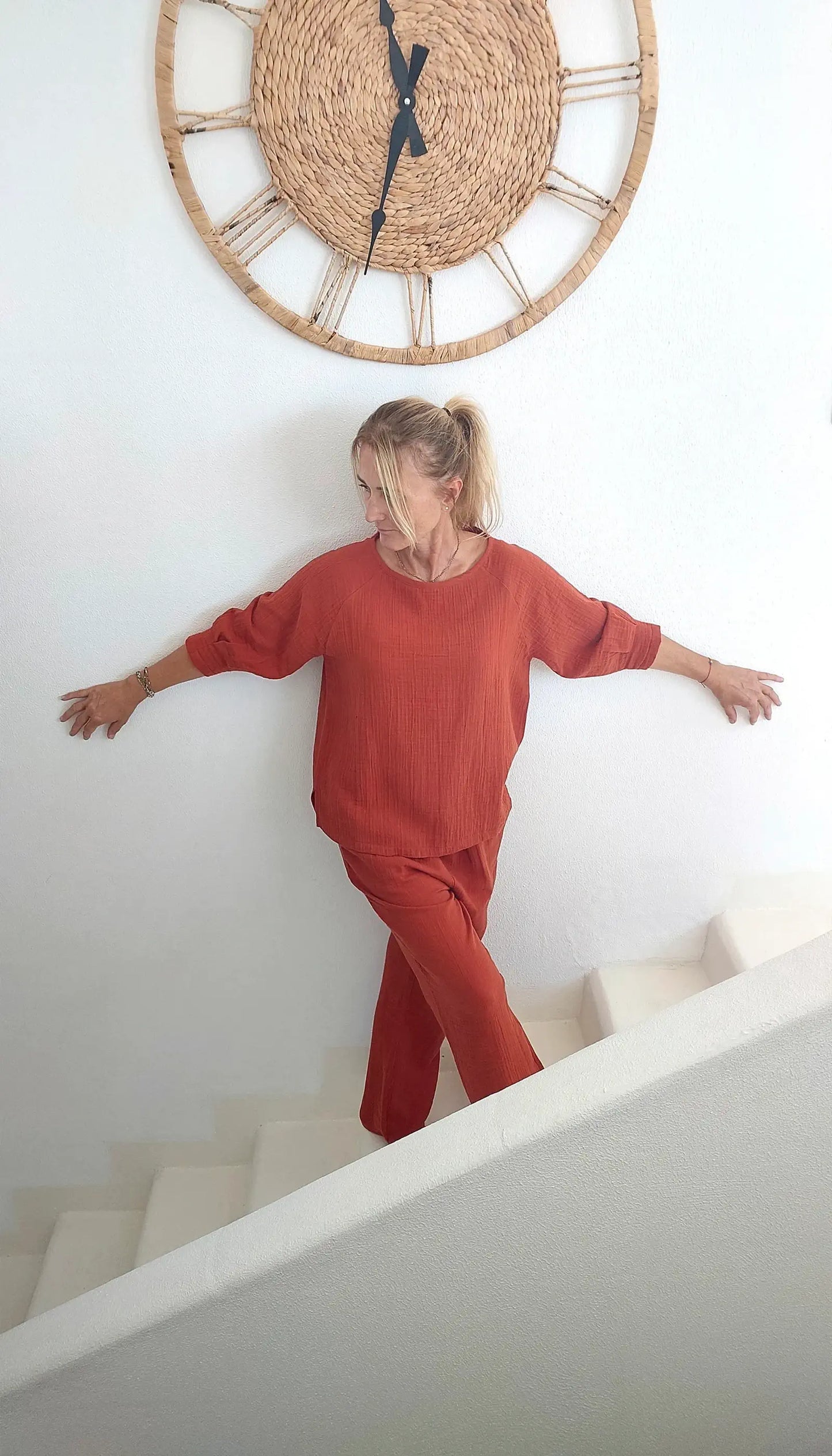 tarcin muslin kadin pijama takimi iki parca