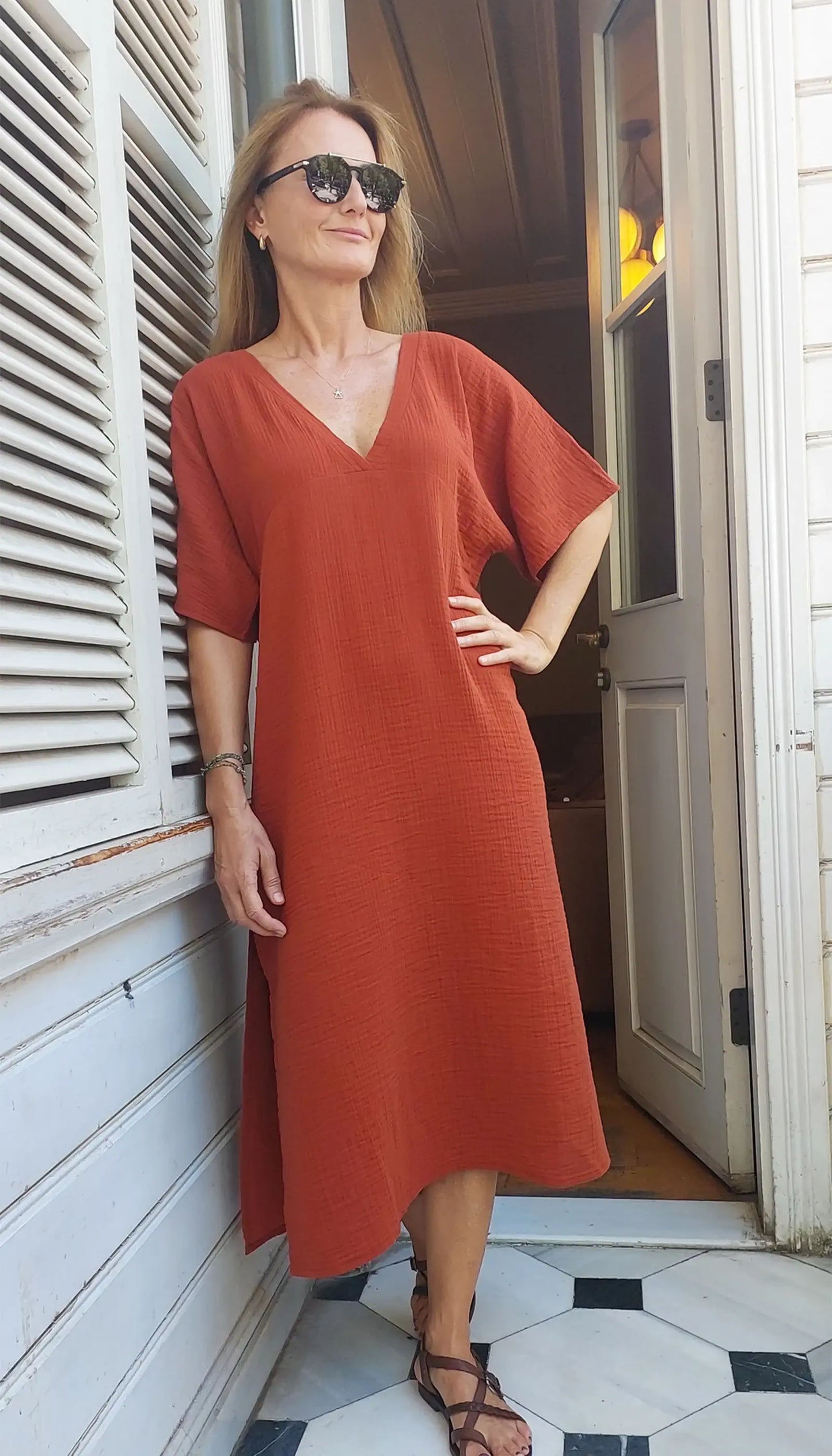 muslin elbise tarcin yazlik stil